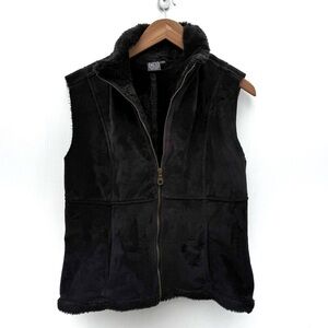 NILS Black winter Vest full zip front size large